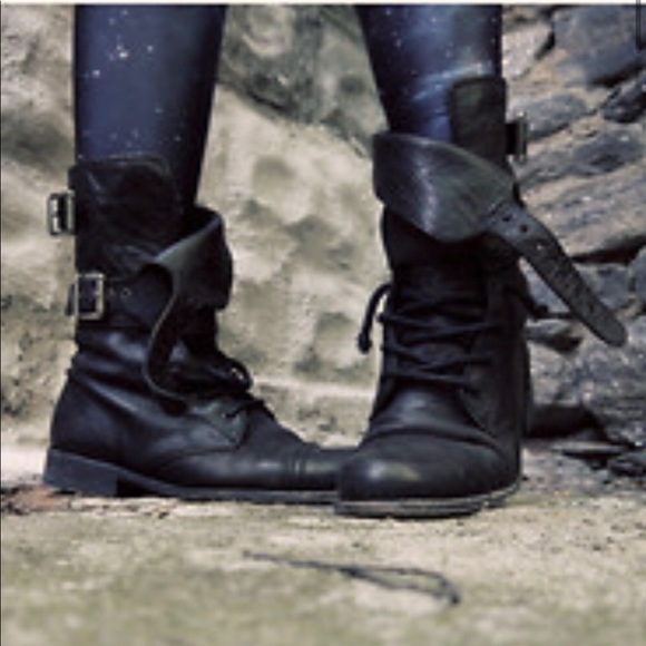 🔥All Saints Distress Damisi Combat Military Size 38🔥 - Picture 2 of 14